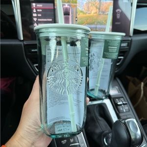 Starbucks recycled glass cup 16 oz